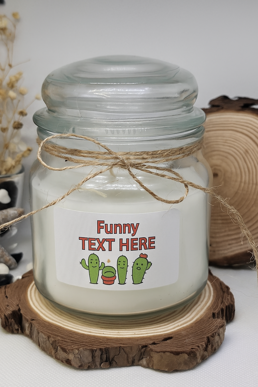 funny quote candle by MysticGlow with soy wax and humorous label
